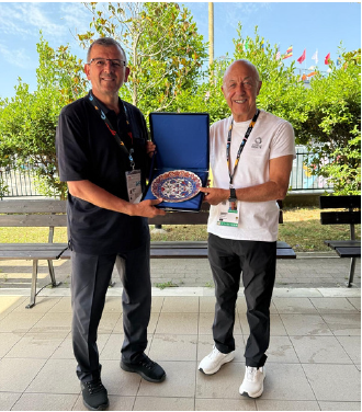 BAŞKANIMIZ FAHRETTİN YILDIZ, WORLD SKATE BAŞKANI SABATINO ARACU VE GENEL SEKRETER DORIS GENTILE İLE İTALYA’DA BİR ARAYA GELDİ