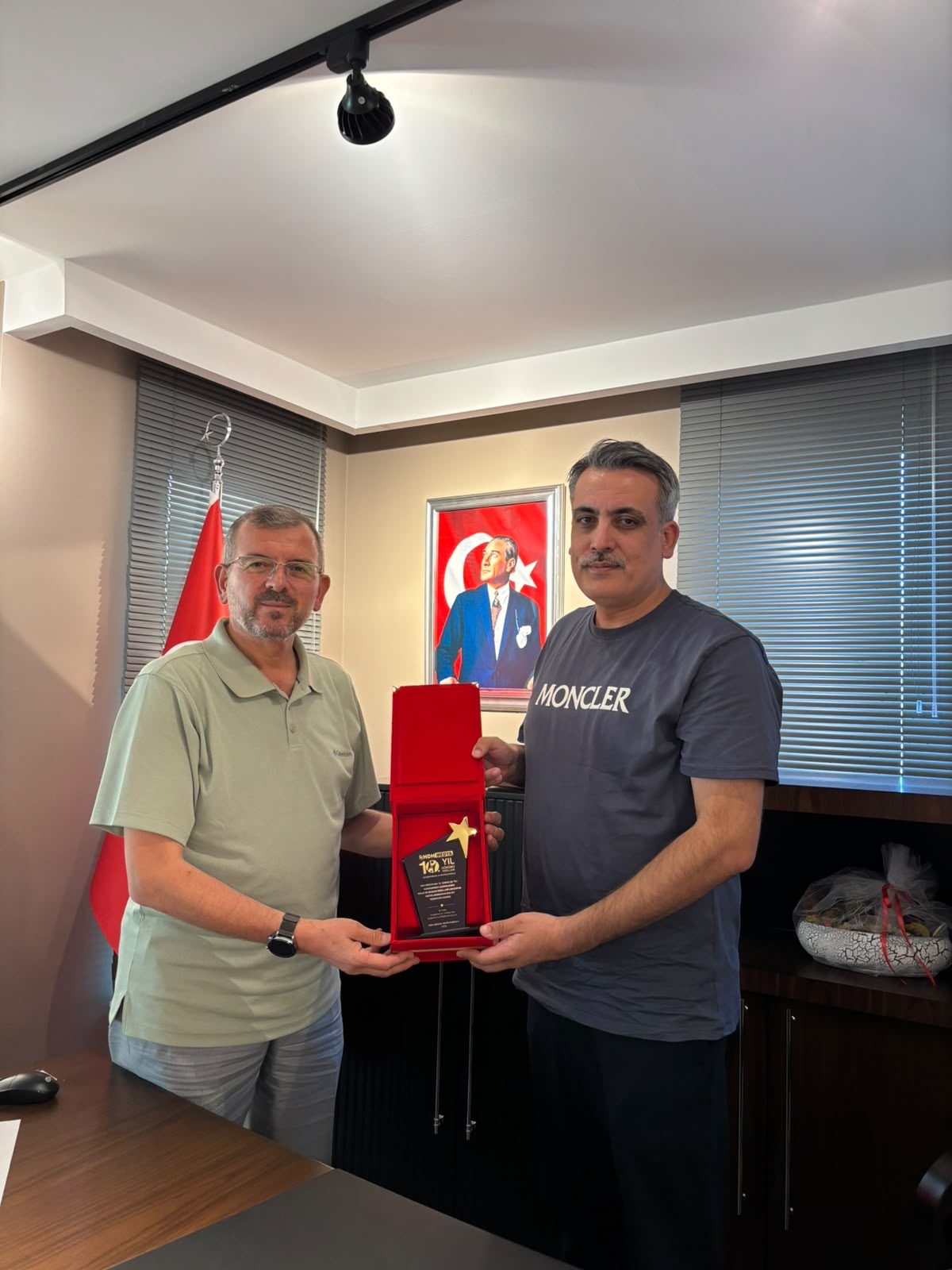 Adana İl Temsilcimiz Resul Bozkurt Başkanımız Fahrettin Yıldız'ı Makamında Ziyaret Etti